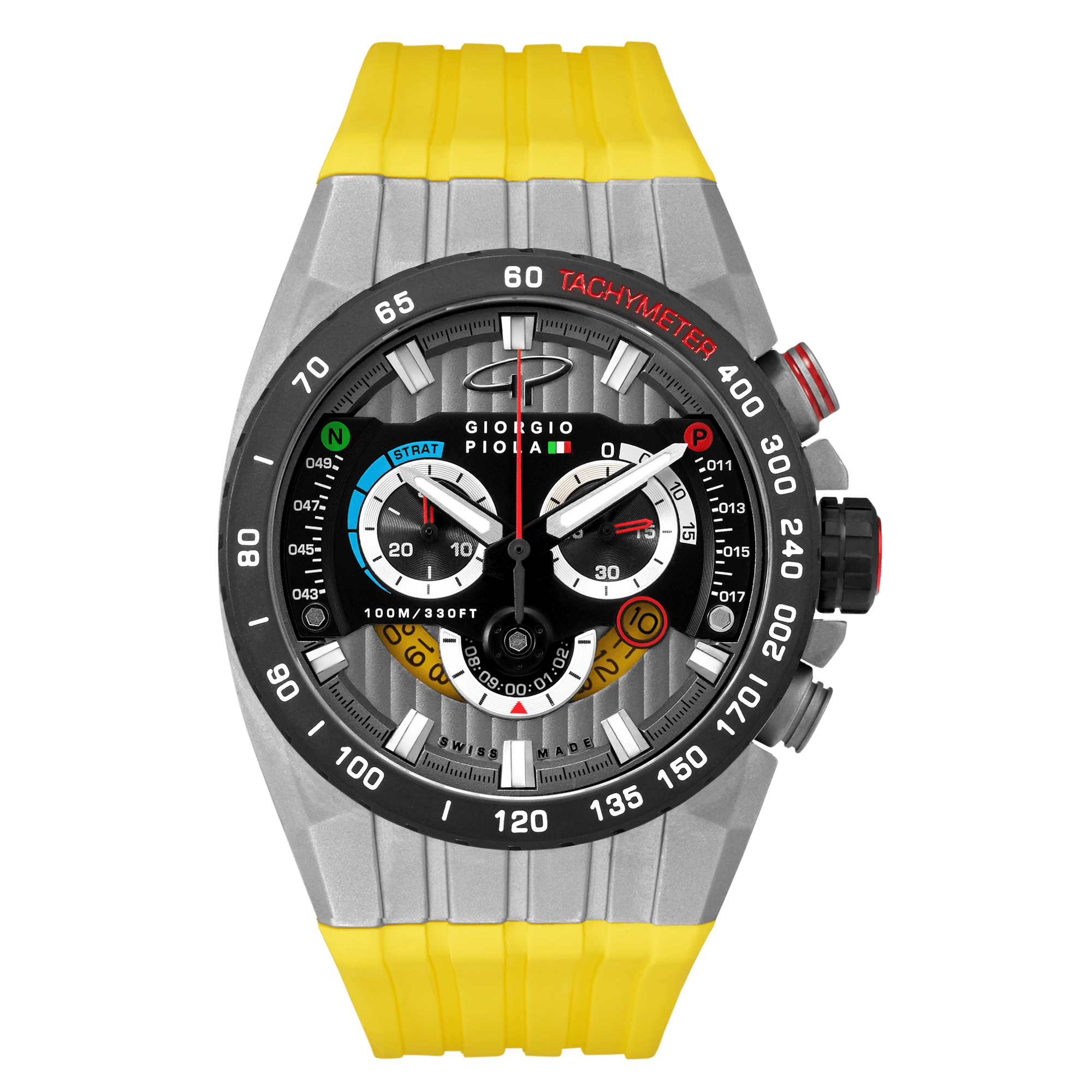 Speedtrap - Yellow Swiss Sport Chrono Watch