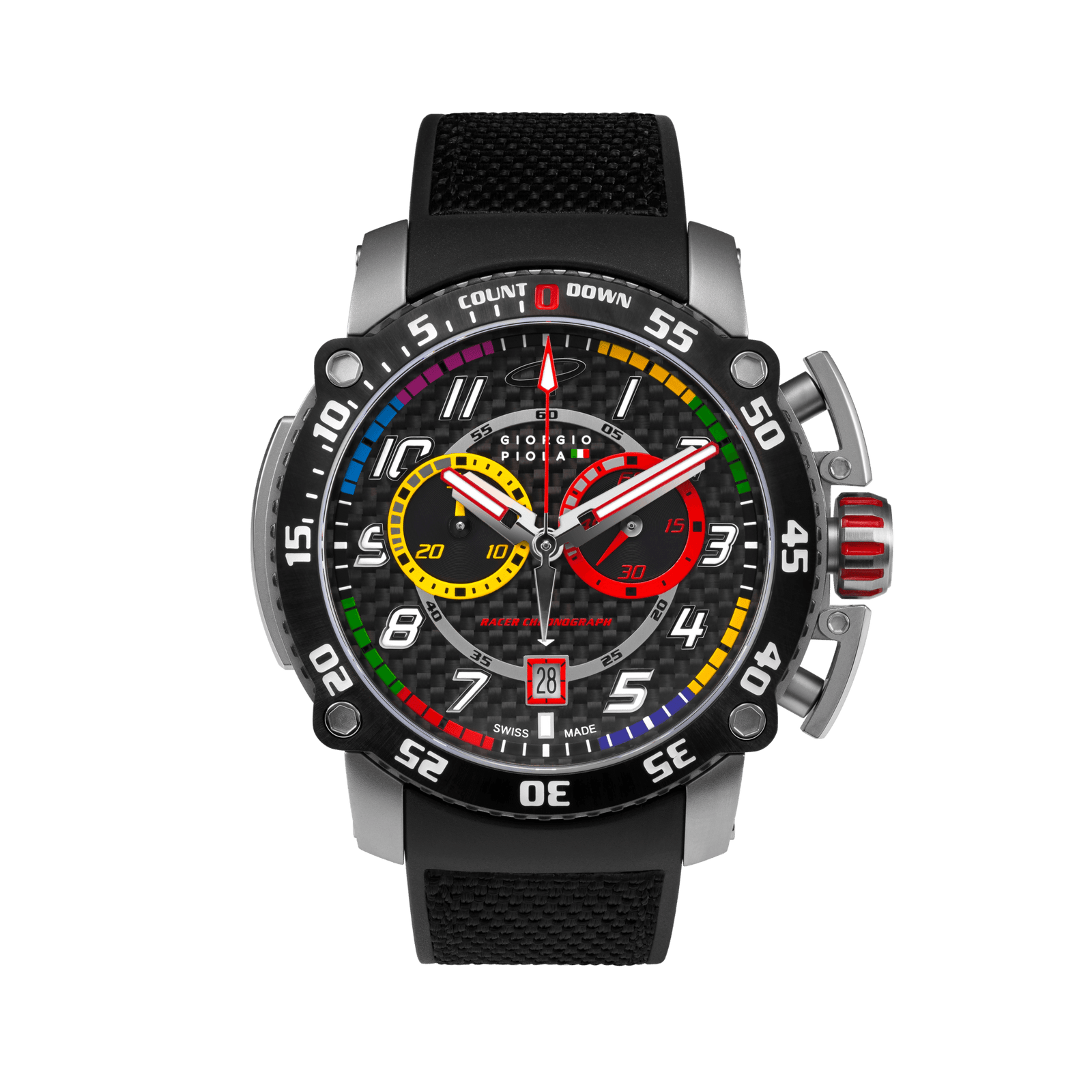 Torque - Black Stainless Steel Swiss Sport Chrono Watch