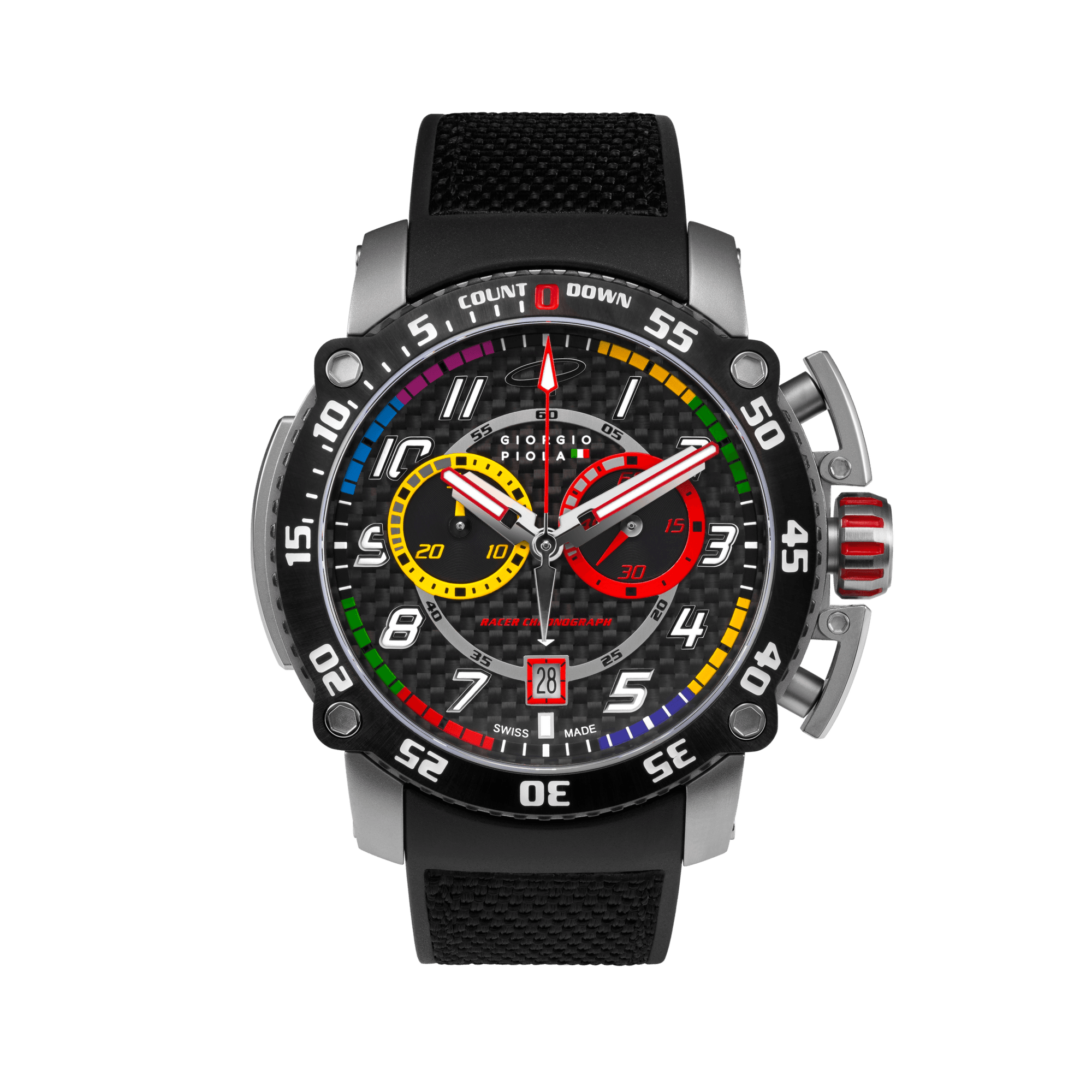 Torque - Black Stainless Steel Swiss Sport Chrono Watch