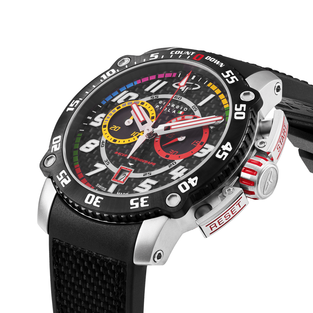 Torque - Black Stainless Steel Swiss Sport Chrono Watch – duPont ...