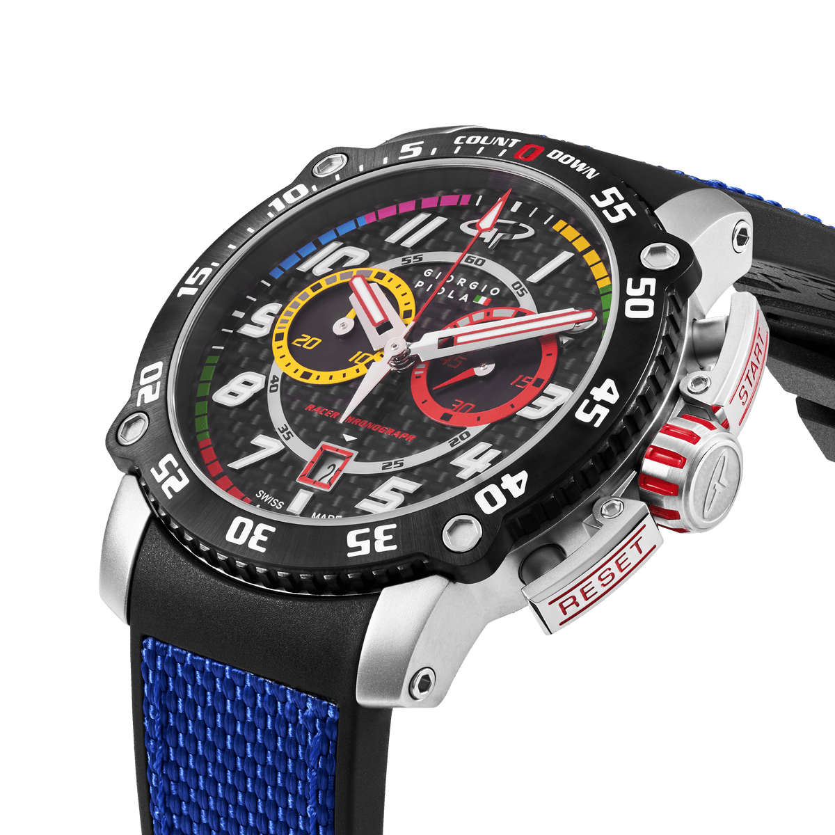 Torque - Blue Stainless Steel Swiss Sport Chrono Watch – duPont ...
