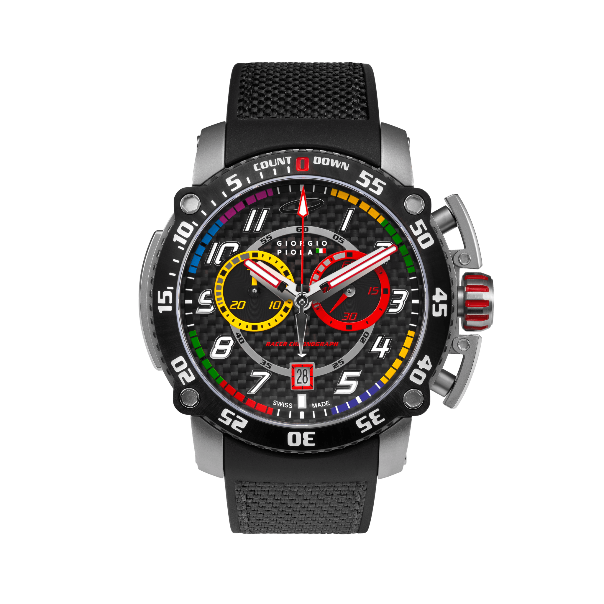 Torque - Grey Stainless Steel Swiss Sport Chrono Watch