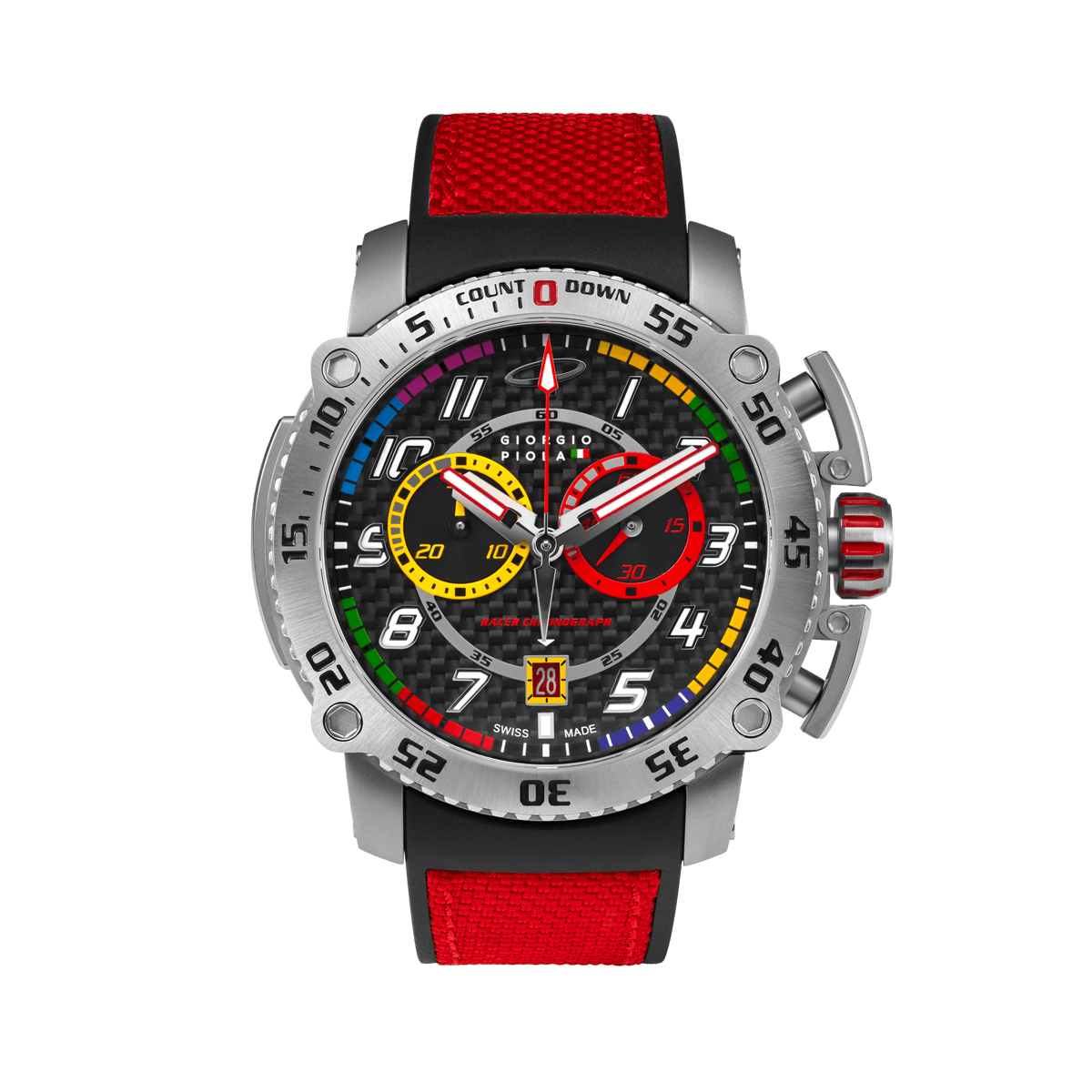 Torque - Red Stainless Steel Swiss Sport Chrono Watch – duPont REGISTRY ...