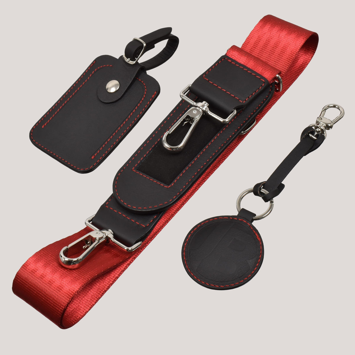 ttl red leather accessories