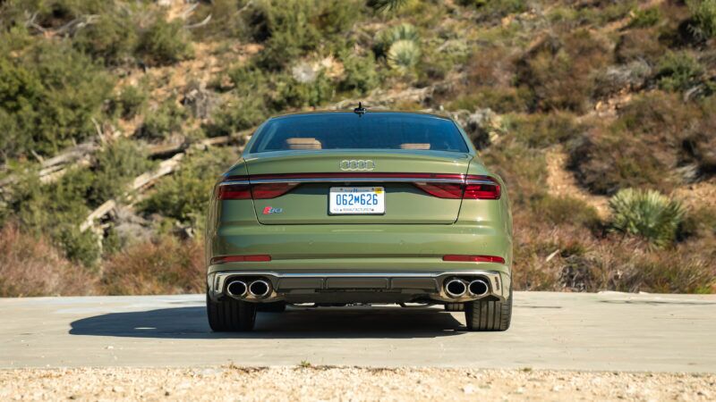 An image of an Audi S8 parked outdoors.