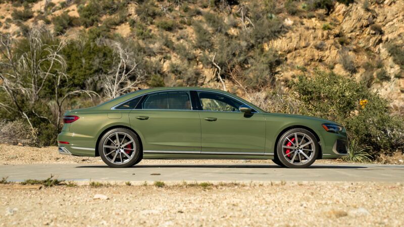 An image of an Audi S8 parked outdoors.