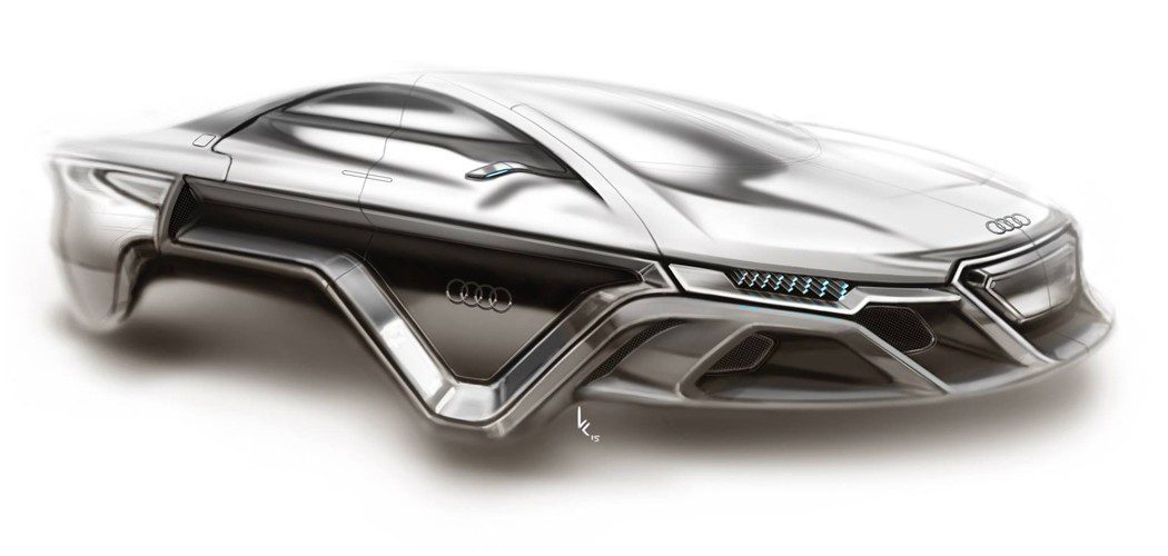 Audi Electromagnetic Hover Car Concept Design