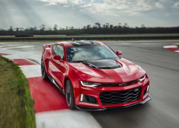 The ZL1 features a supercharged LT4 6.2L V-8 Small Block engine, with intake and exhaust systems tailored for Camaro. It is rated at an estimated 640 horsepower (477 kW) and 640 lb-ft of torque (868 Nm), backed by a standard six-speed manual transmission or all-new, available paddle-shift 10-speed automatic. The 10-speed automatic has 7.39 overall ratio for smaller steps between gears. It enables the LT4 engine to remain at optimal rpm levels during acceleration, particularly when exiting corners, for quicker laps and lightning-quick responses on both up- and down-shifts.