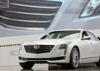 Cadillac introduces the CT6 luxury sedan Wednesday, April 1, 2015 at the New York International Auto Show in New York, New York. The CT6 is one of the world’s lightest and most agile full-size luxury performance sedans, with dimensions and spaciousness on par with BMW’s short-wheelbase 7-Series, but the approximate weight, agility and efficiency of the smaller Cadillac CTS – which is lighter than a BMW 5-Series. (Photo by Mike Appleton for Cadillac)