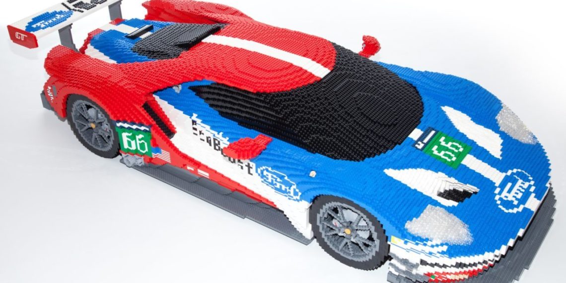 Taking three weeks, 40,000 bricks, and a whole lot of patience – it’s the LEGO version of the Ford GT race car that will be raced at the Le Mans 24 Hours.