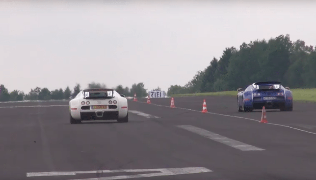 Who Wins? Two Bugatti Veyron Grand Sports Hit the Drag Strip