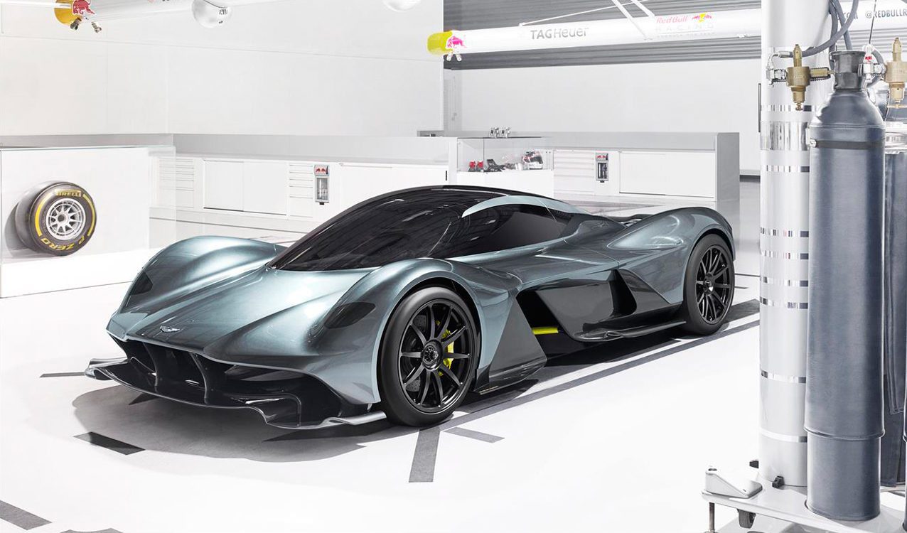 Options for Aston Martin Valkyrie include track pack, exposed carbon