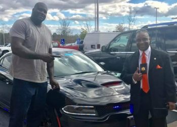 Shaq’s New Police Car is a Freakin’ Hellcat