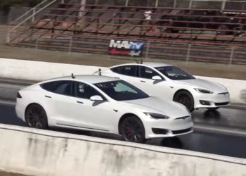 Tesla Model S Drag Race
