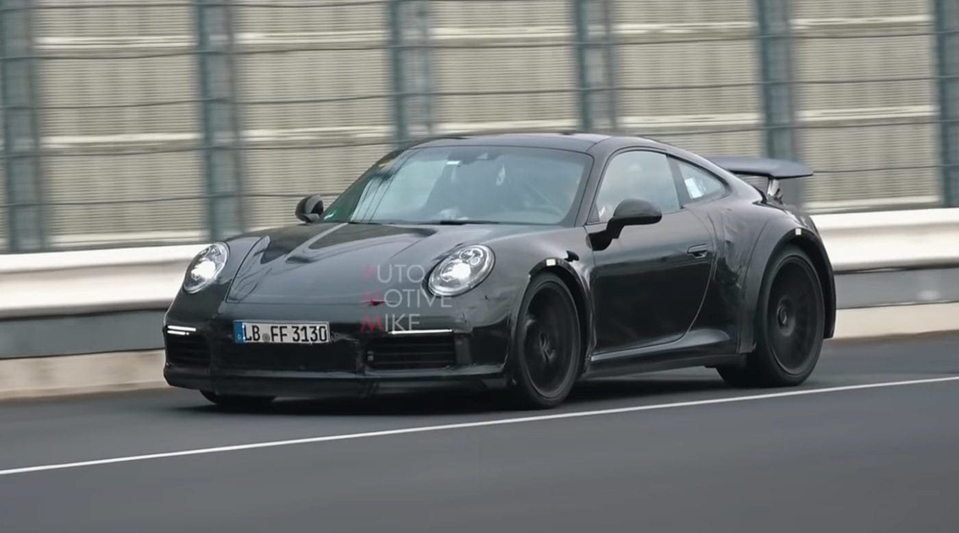 2020 Porsche 911 Turbo S Spied Attacking Nurburgring