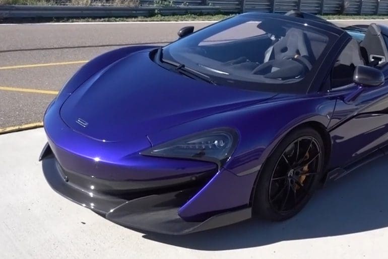 Justin Bell Tests Out the McLaren 600LT Spider