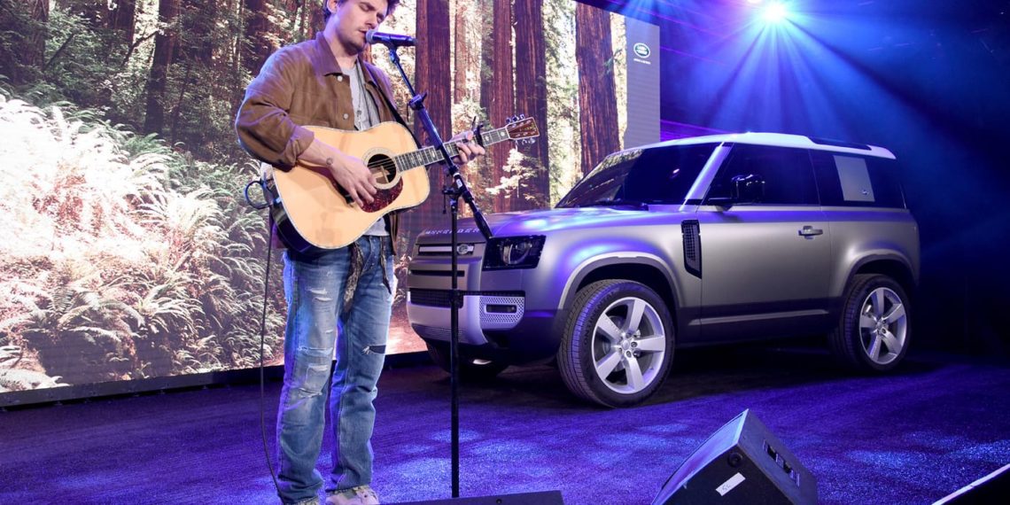 Grammy Award-winning artist and Defender enthusiast John Mayer (Photo by Michael Kovac/Getty Images for Jaguar Land Rover )