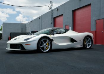 90-Mile, Showroom Condition 2017 LaFerrari Aperta in Bianco Italia for Sale