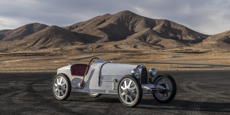 Golden hour at Willow Springs Raceway. As per the original just 500 Bugatti Baby IIs are being built