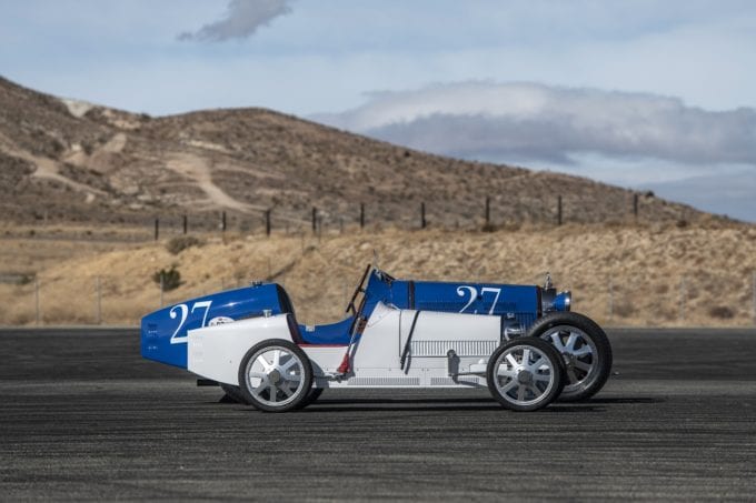 The 75� scale Bugatti Baby II follows the famous form of the original