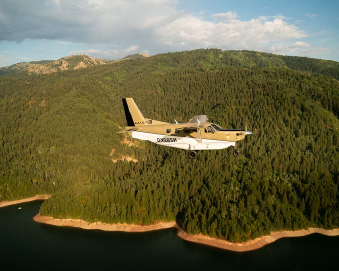 Kodiak Series II In Flight Side View