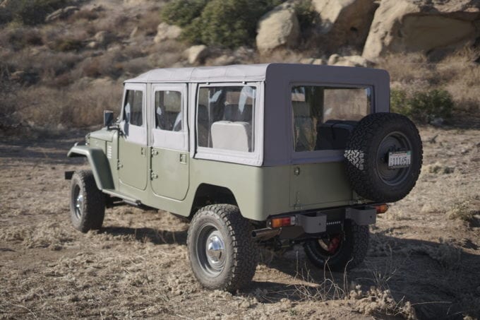 ICON FJ44 Old School Edition Rear Side Angle View