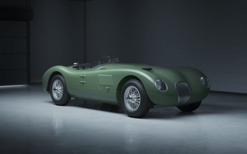Jaguar Classic C type front3q