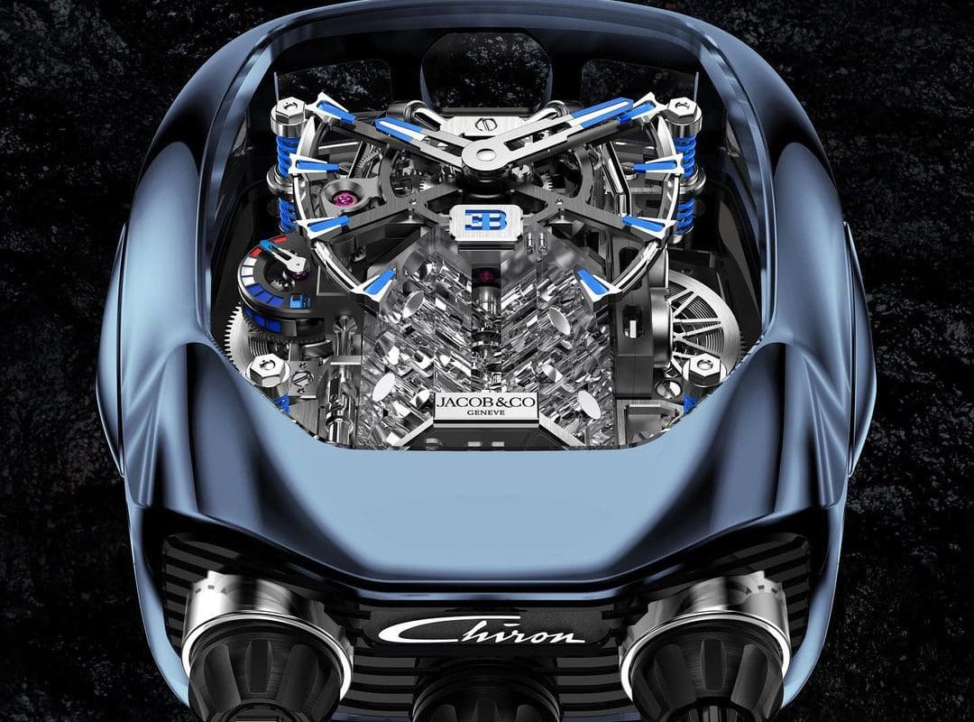 Jacob Co. Releases The New Bugatti Chiron Tourbillon Blue Titanium