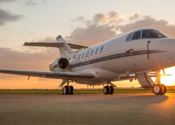 getty private corporate jet