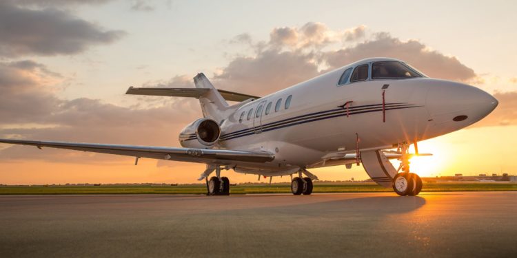 getty private corporate jet