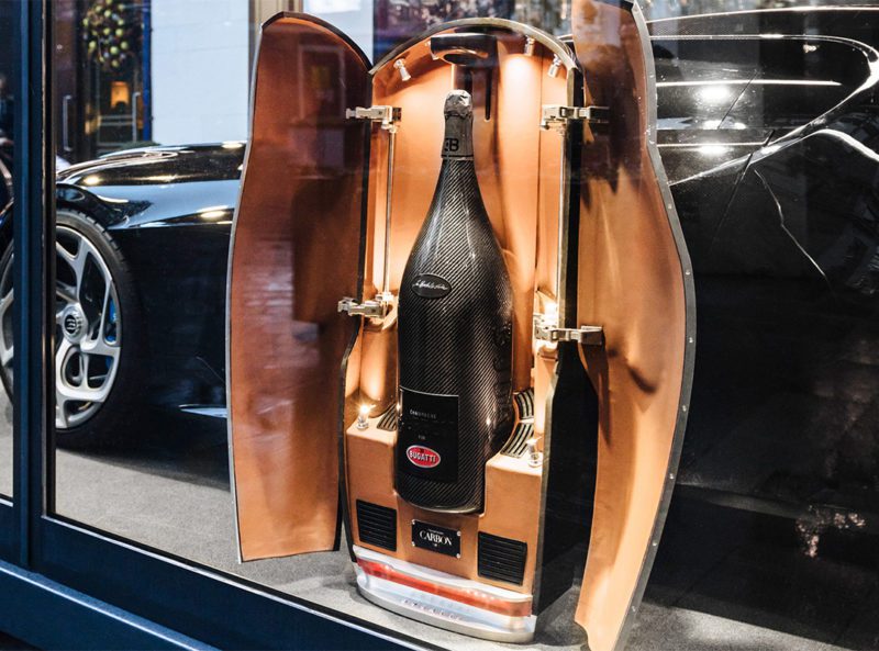 Bugatti x Champagne Carbon Reveal La Bouteille Noire at The