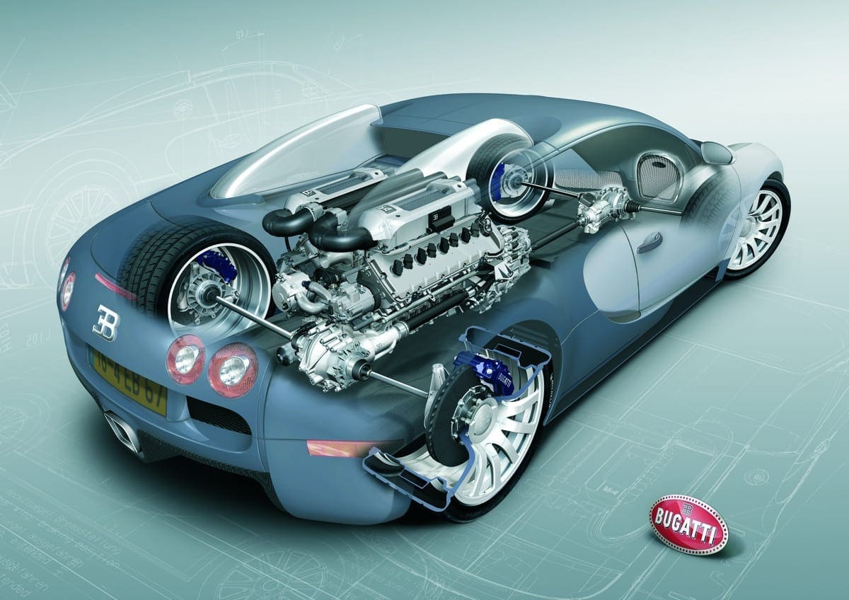 bugatti veyron internals 1
