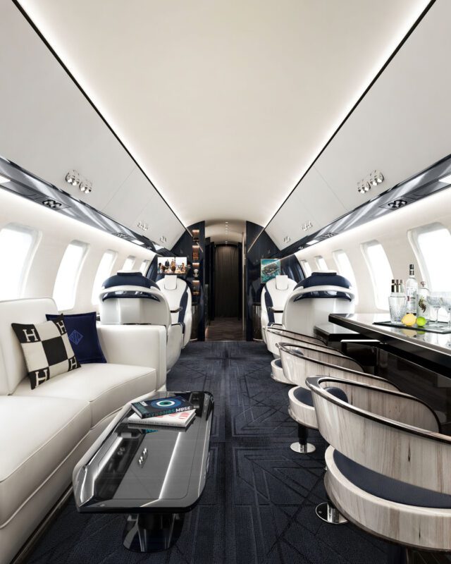 Officina Armare Bombardier Global 6000 Main Saloon Lounge