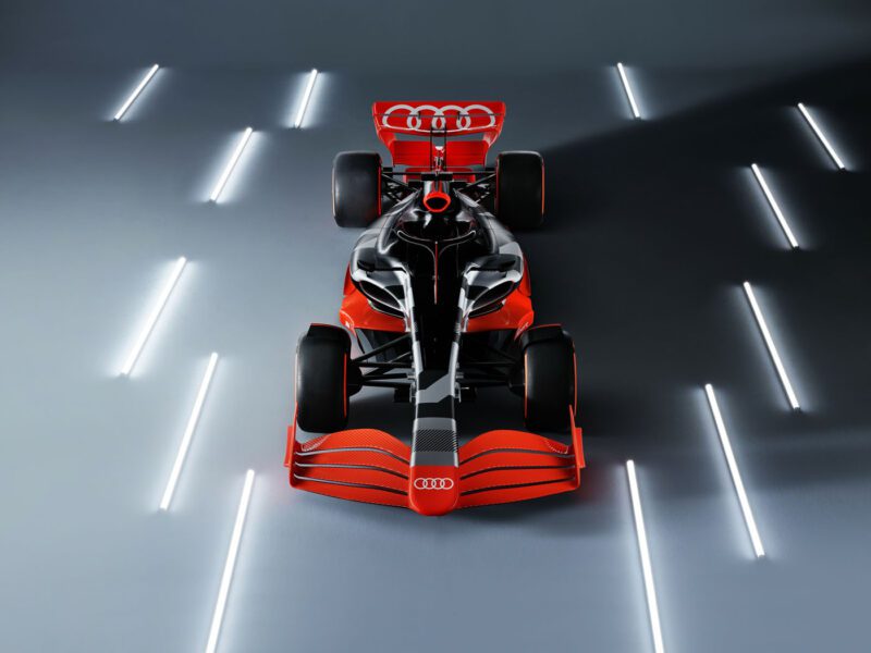10134 ShowcarwithAudiF1launchlivery