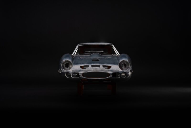 Ferrari 250 GTO Aluminium Sculpture Front Hammered finish 2048x2048