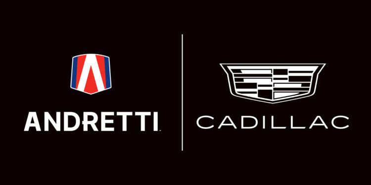 andretti global cadillac logo lockup