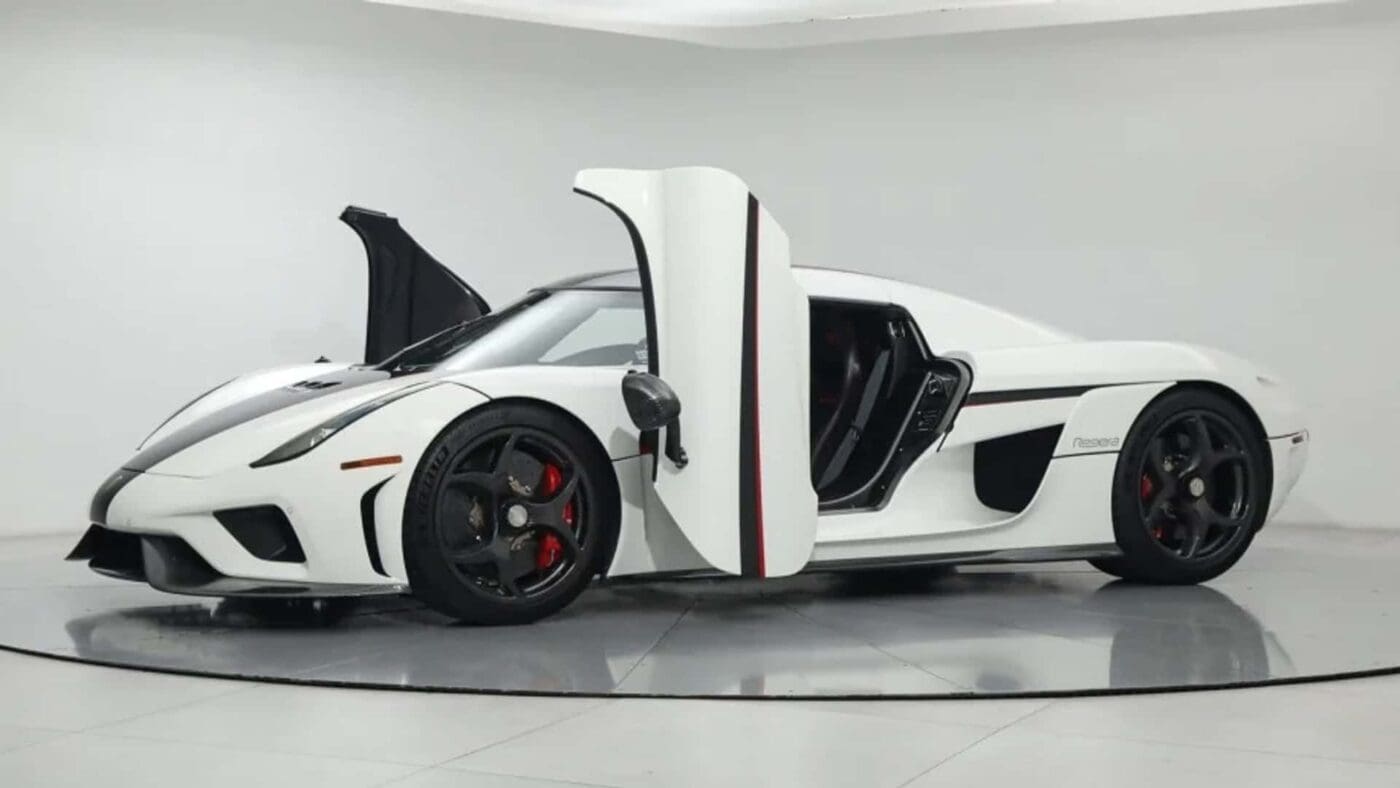 White, Red And Carbon Koenigsegg One:1 Hits Miami