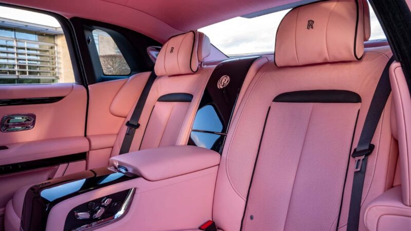 rr ghost champagne rose rear seating