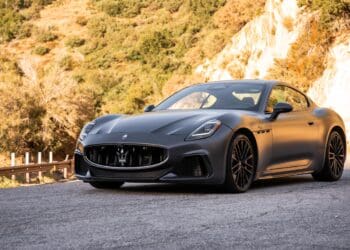 An image of a 2024 Maserati GranTurismo Trofeo parked outdoors.