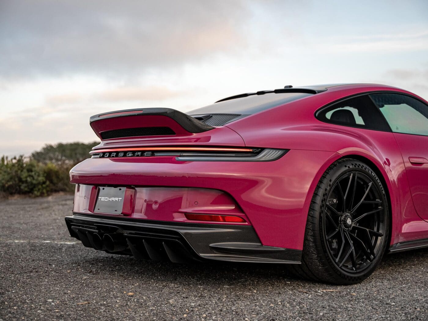 TECHART Debuts A New Carbon Rear Spoiler For 911 Carrera And 911 GT3  Touring Models