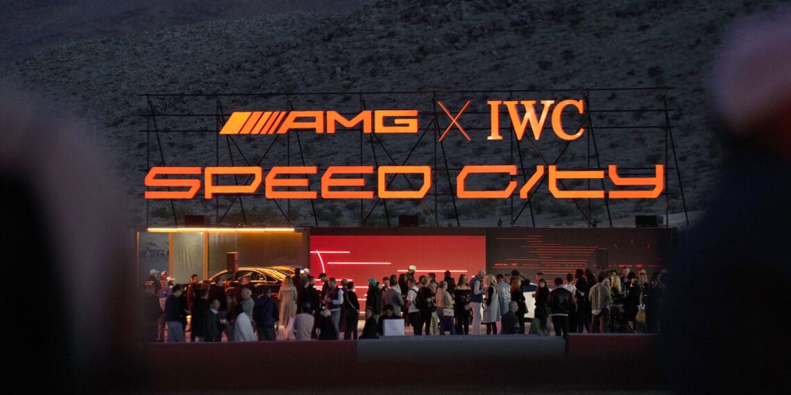 IWC Schaffhausen And Mercedes AMG Celebrate Their Partnership at "Speed City" in Las Vegas