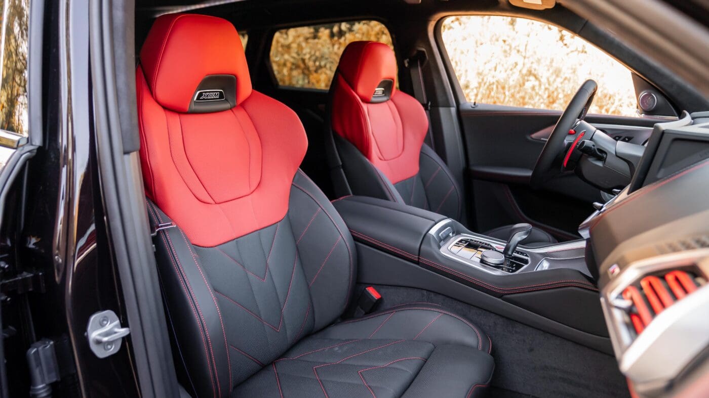 An image of the XM Label's two-tone seats.