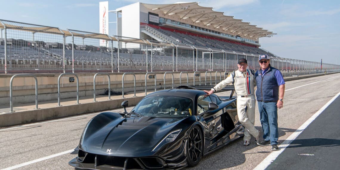 DavidDonohue(l)andJohnHennessey(r)withVenomF5Revolution HennesseyDevelopmentDriver003