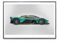 Aston Martin Valkyrie Side View Art Screen Print Edition (1)