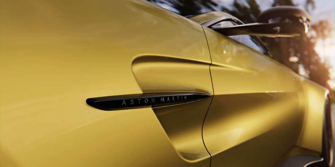 A close up image of the 2025 Aston Martin Vantage.