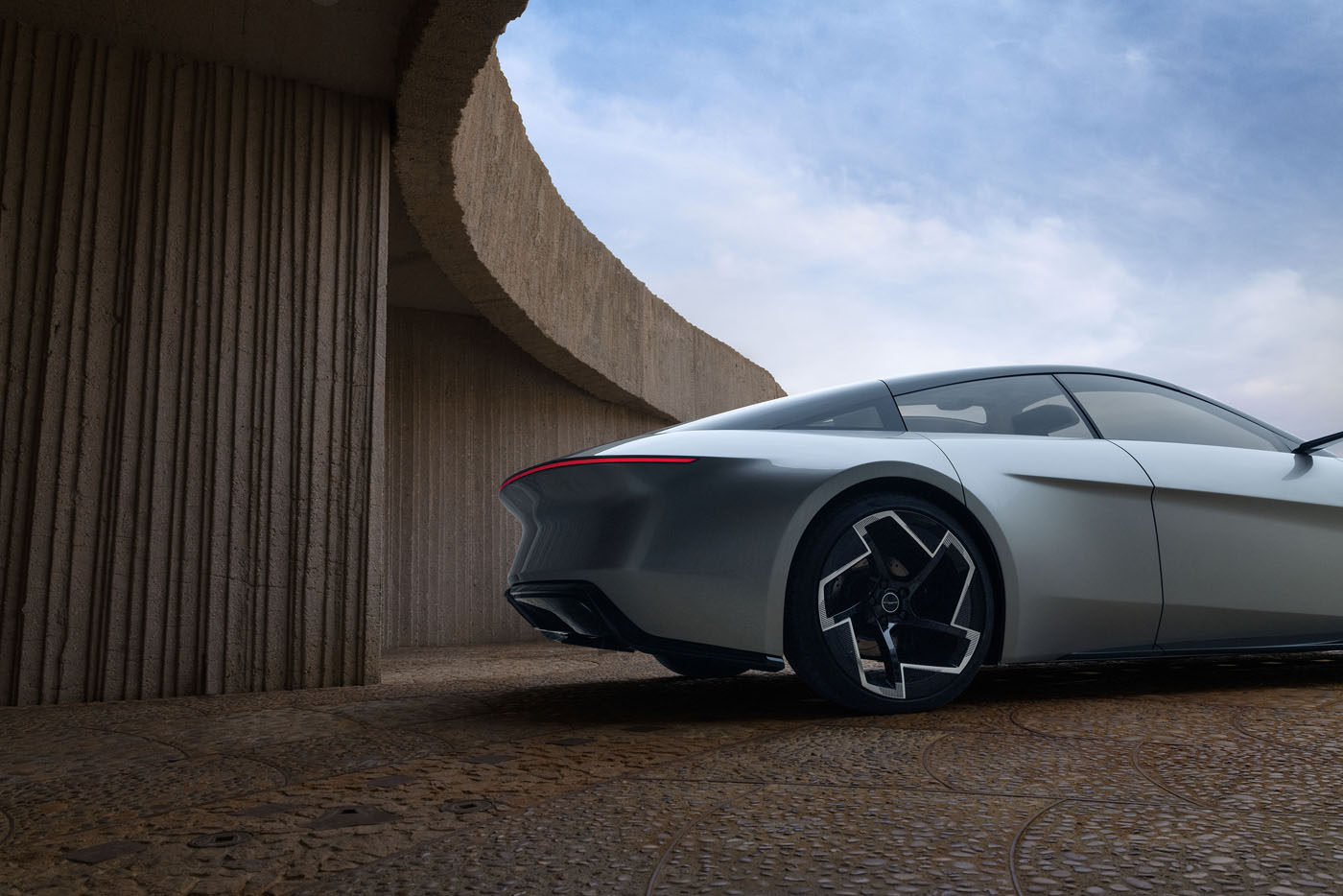 The Chrysler Halcyon Concept’s lightweight, machine faced 22 i