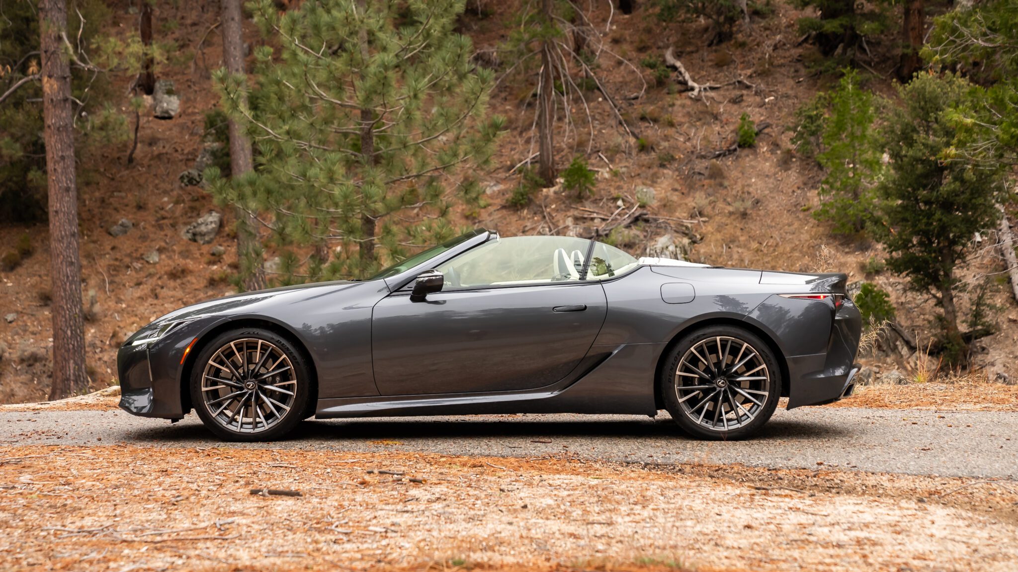 Lexus LC 500 Convertible parked outdoors.