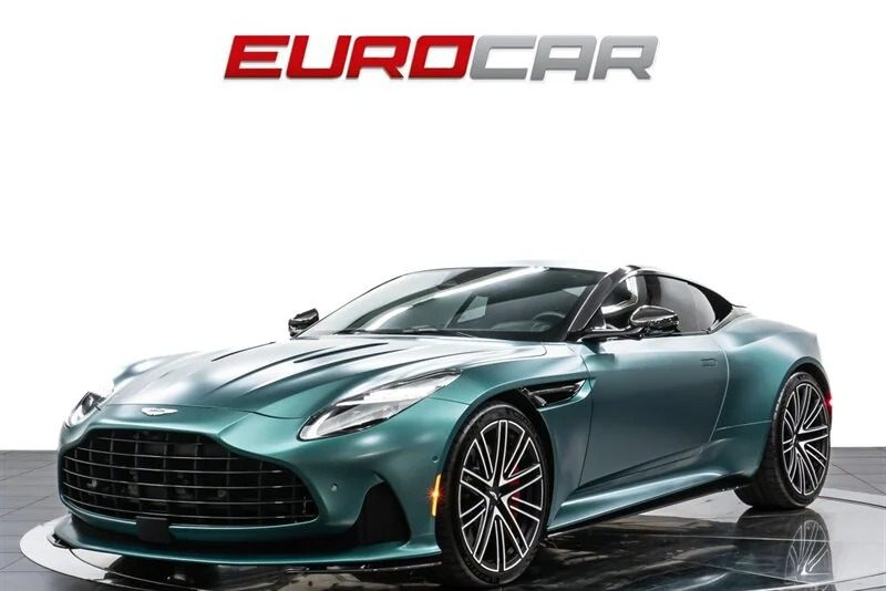 A vibrant green sports car gleams on a glossy black floor beneath the "Eurocar" logo, capturing the spirited essence of St. Patrick's Day.