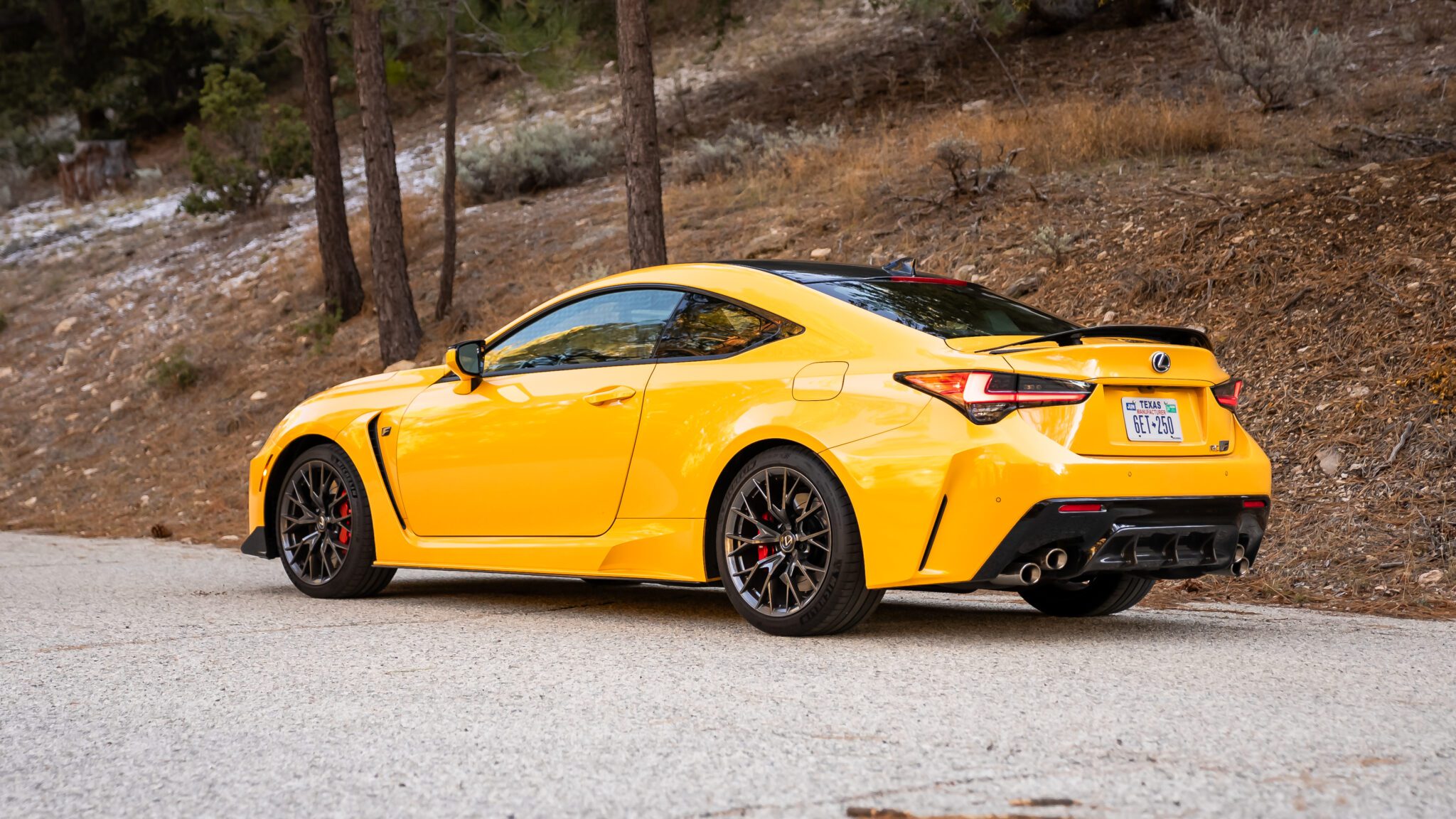 An image of a Lexus RC F parked outdoors.