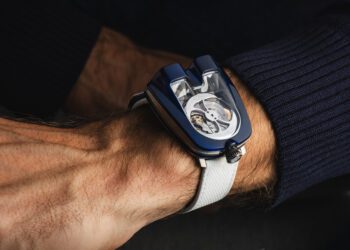 MBandF HM8 Mark 2 Blue Wrist Shot 1 Hres